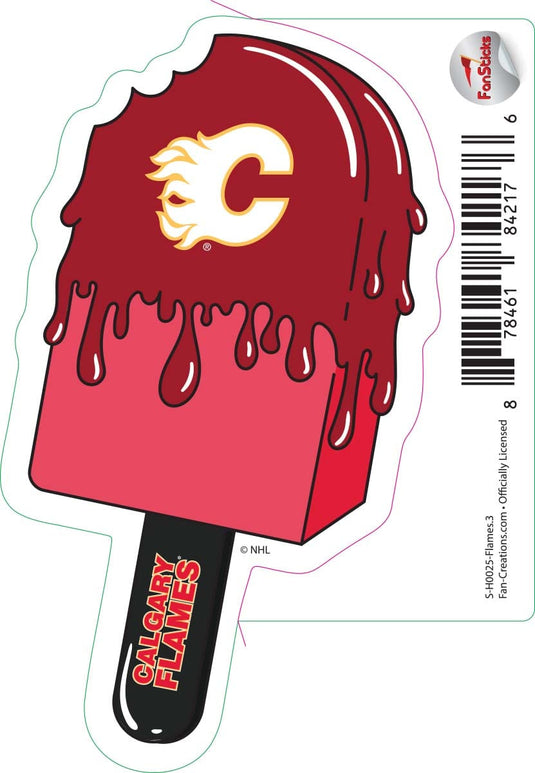 Fan Creations Decal Flames - NHL 3 inch Decal