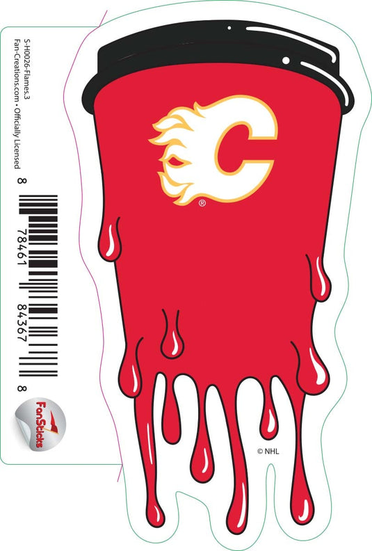 Fan Creations Decal Flames - NHL 3 inch Decal