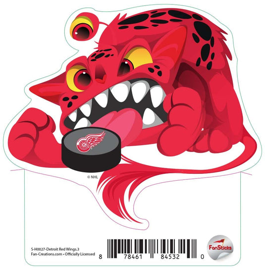 Fan Creations Decal Red Wings - NHL 3 inch Decal