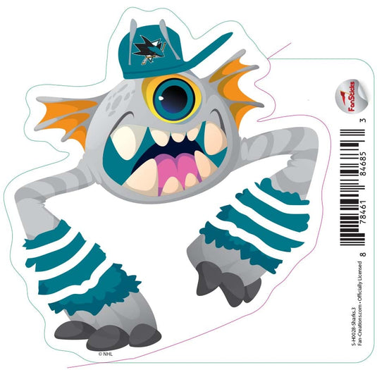Fan Creations Decal Sharks - NHL 3 inch Decal