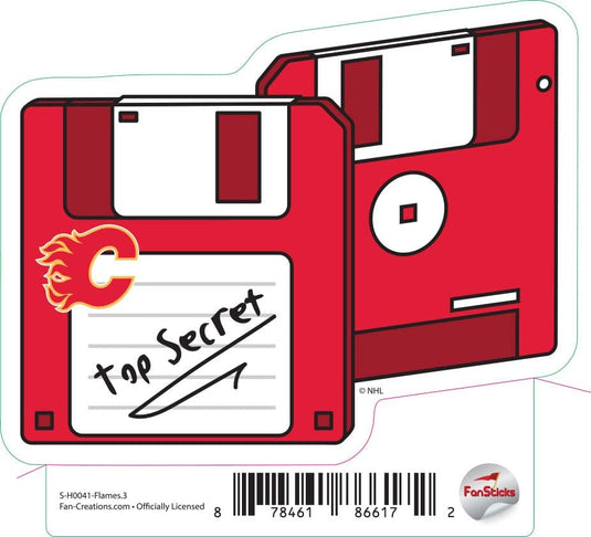 Fan Creations Decal Flames - NHL 3 inch Decal