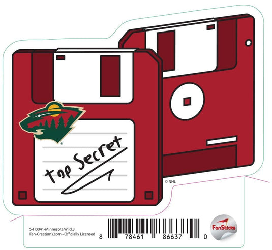 Fan Creations Decal Minnesota Wild - NHL 3 inch Decal
