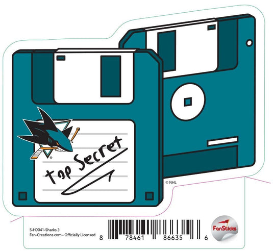Fan Creations Decal Sharks - NHL 3 inch Decal
