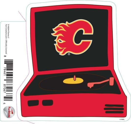 Fan Creations Decal Flames - NHL 3 inch Decal