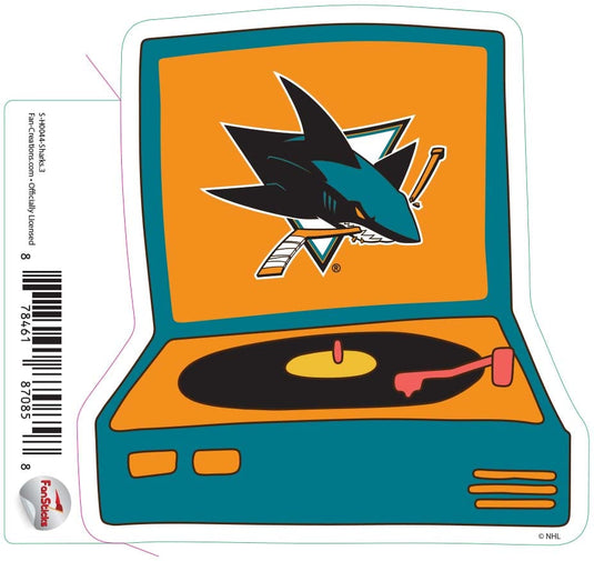 Fan Creations Decal Sharks - NHL 3 inch Decal
