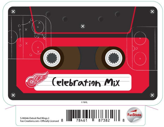 Fan Creations Decal Red Wings - NHL 3 inch Decal