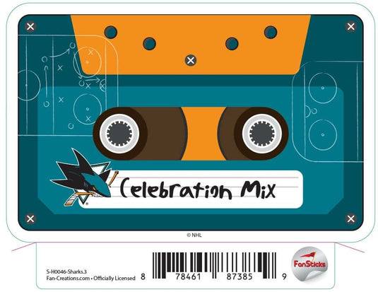 Fan Creations Decal Sharks - NHL 3 inch Decal