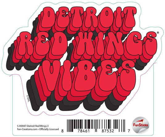 Fan Creations Decal Red Wings - NHL 3 inch Decal
