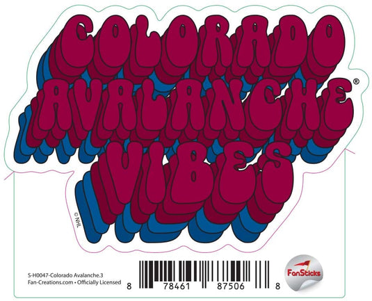 Fan Creations Decal Colorado Avalanche - NHL 3 inch Decal