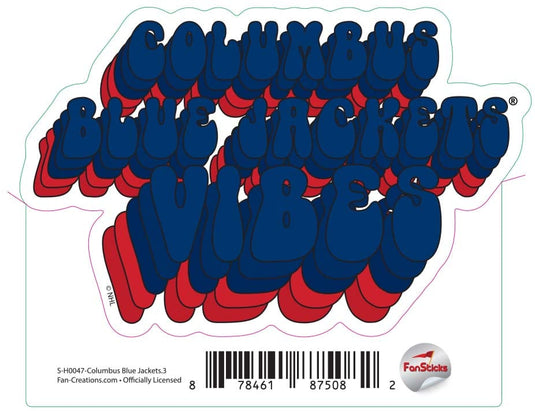 Fan Creations Decal Columbus Blue Jacket - NHL 3 inch Decal