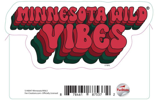 Fan Creations Decal Minnesota Wild - NHL 3 inch Decal