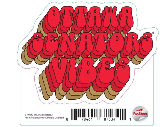 Fan Creations Decal Ottawa Senators - NHL 3 inch Decal