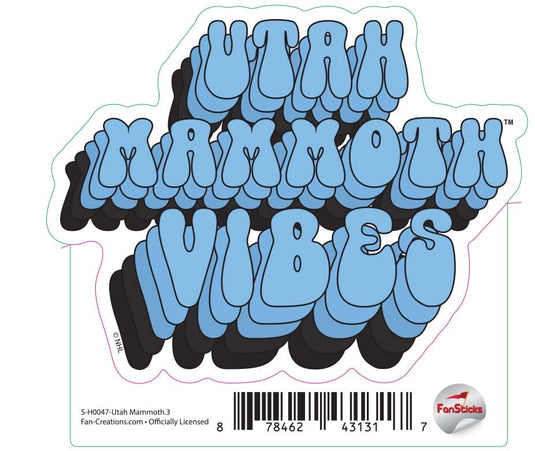 Fan Creations Decal Utah Mammoth - NHL 3 inch Decal