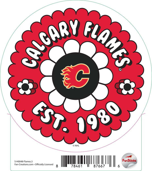 Fan Creations Decal Flames - NHL 3 inch Decal