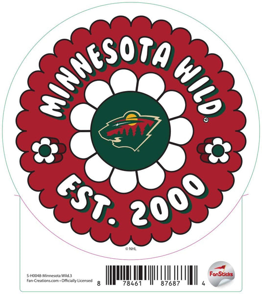 Fan Creations Decal Minnesota Wild - NHL 3 inch Decal