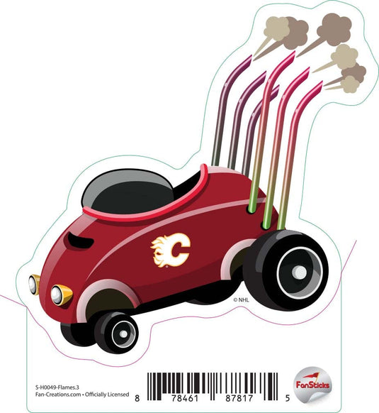 Fan Creations Decal Flames - NHL 3 inch Decal