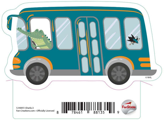 Fan Creations Decal Sharks - NHL 3 inch Decal