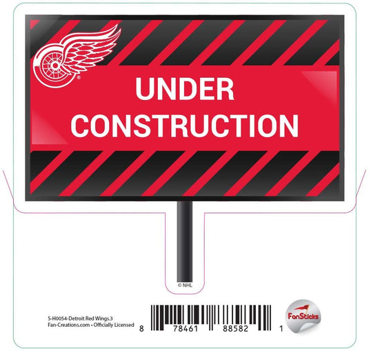 Fan Creations Decal Red Wings - NHL 3 inch Decal