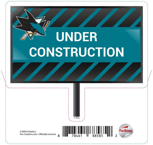 Fan Creations Decal Sharks - NHL 3 inch Decal