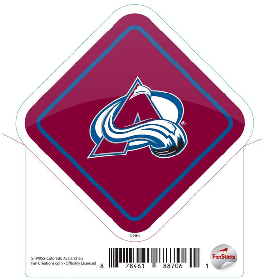Fan Creations Decal Colorado Avalanche - NHL 3 inch Decal