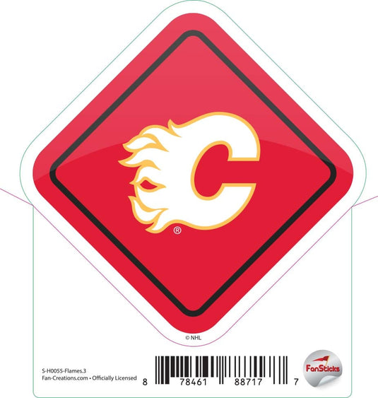 Fan Creations Decal Flames - NHL 3 inch Decal