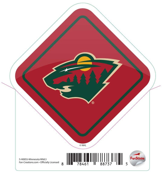 Fan Creations Decal Minnesota Wild - NHL 3 inch Decal
