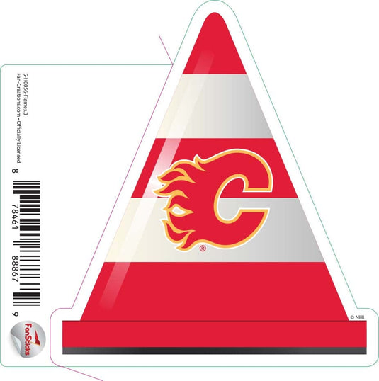 Fan Creations Decal Flames - NHL 3 inch Decal