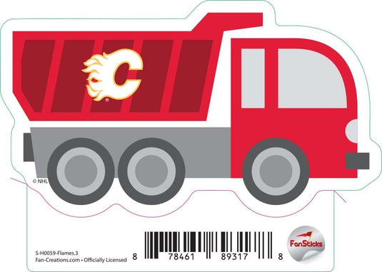 Fan Creations Decal Flames - NHL 3 inch Decal