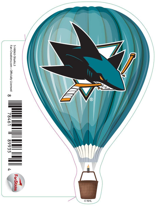 Fan Creations Decal Sharks - NHL 3 inch Decal