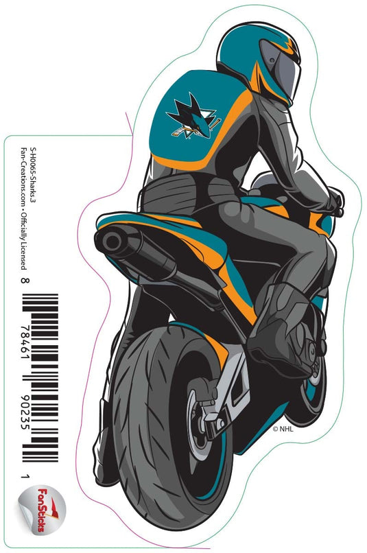 Fan Creations Decal Sharks - NHL 3 inch Decal