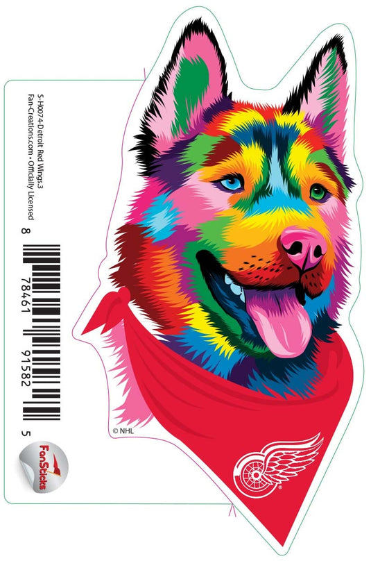 Fan Creations Decal Red Wings - NHL 3 inch Decal