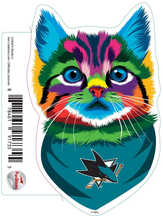 Fan Creations Decal Sharks - NHL 3 inch Decal