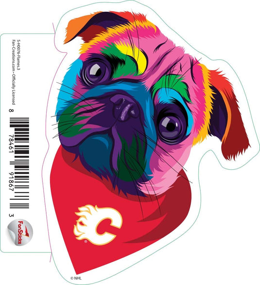 Fan Creations Decal Flames - NHL 3 inch Decal