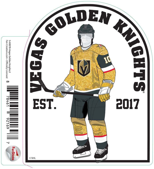 Fan Creations Decal -Vegas Golden Knigh - NHL 3 inch Decal