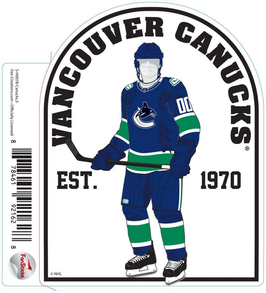 Fan Creations Decal Canucks - NHL 3 inch Decal