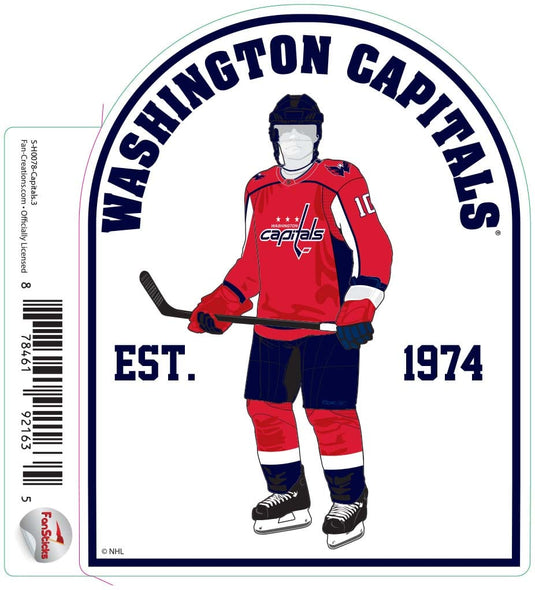 Fan Creations Decal Capitals - NHL 3 inch Decal