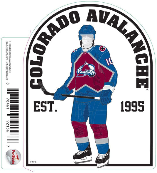 Fan Creations Decal Colorado Avalanche - NHL 3 inch Decal