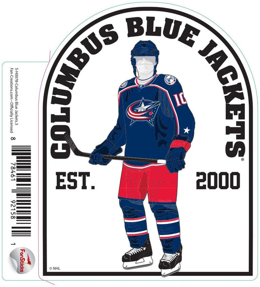 Fan Creations Decal Columbus Blue Jacket - NHL 3 inch Decal