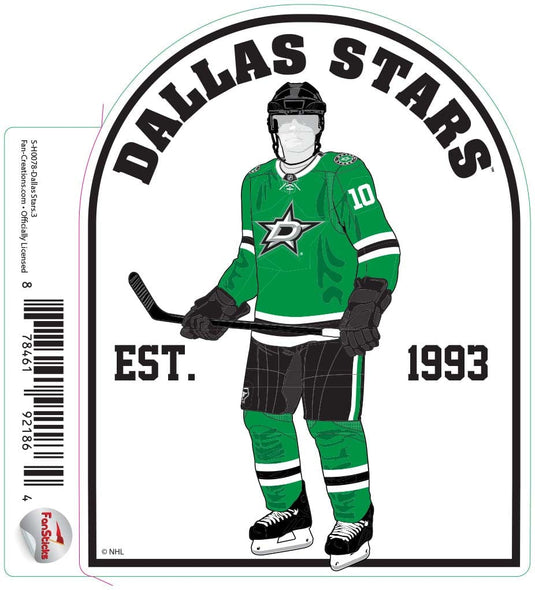 Fan Creations Decal Dallas Stars - NHL 3 inch Decal
