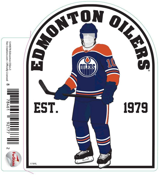 Fan Creations Decal Edmonton Oilers - NHL 3 inch Decal