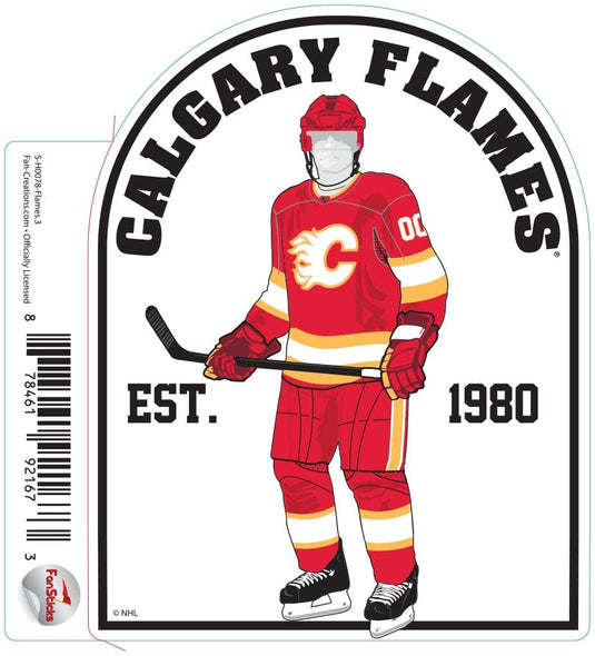 Fan Creations Decal Flames - NHL 3 inch Decal