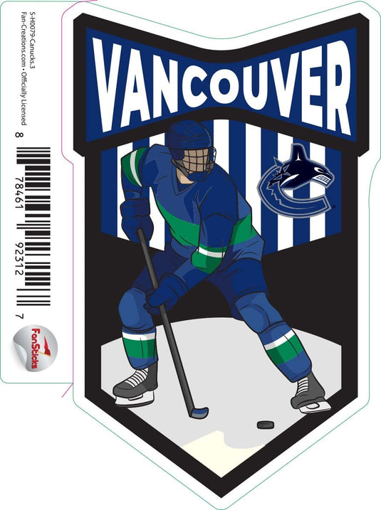 Fan Creations Decal Canucks - NHL 3 inch Decal