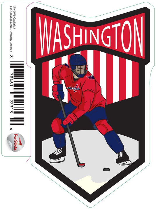 Fan Creations Decal Capitals - NHL 3 inch Decal