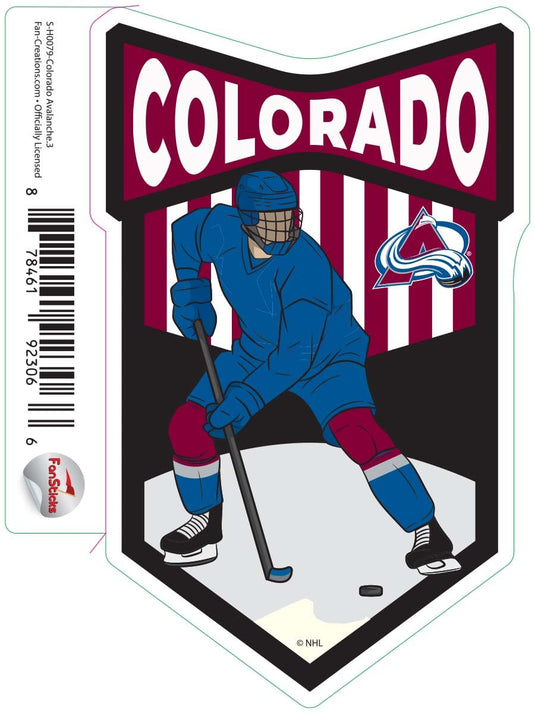 Fan Creations Decal Colorado Avalanche - NHL 3 inch Decal