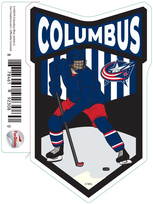 Fan Creations Decal Columbus Blue Jacket - NHL 3 inch Decal