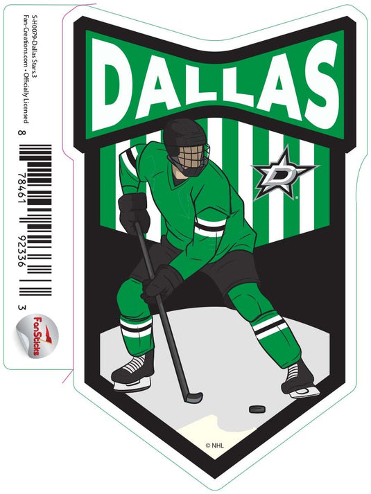 Fan Creations Decal Dallas Stars - NHL 3 inch Decal