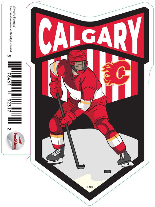 Fan Creations Decal Flames - NHL 3 inch Decal