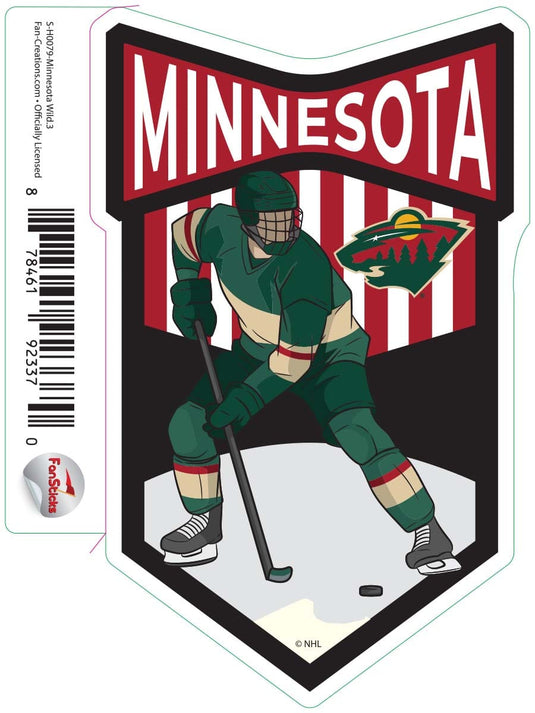 Fan Creations Decal Minnesota Wild - NHL 3 inch Decal