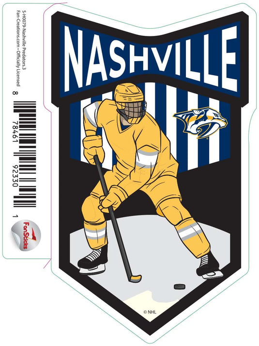 Fan Creations Decal Nashville Predators - NHL 3 inch Decal