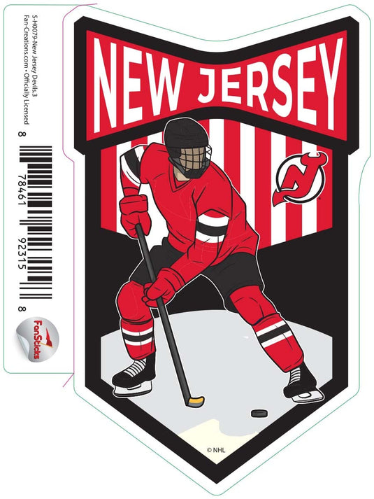 Fan Creations Decal New Jersey Devils - NHL 3 inch Decal
